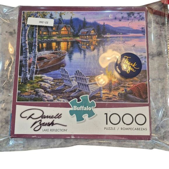 Buffalo Games Darrell Bush Lake Reflection 1000 pc Jigsaw Puzzle USED - Picture 3 of 9